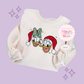 EMBROIDERED MERRY DNLD DAISY - ADULT SWEATSHIRT