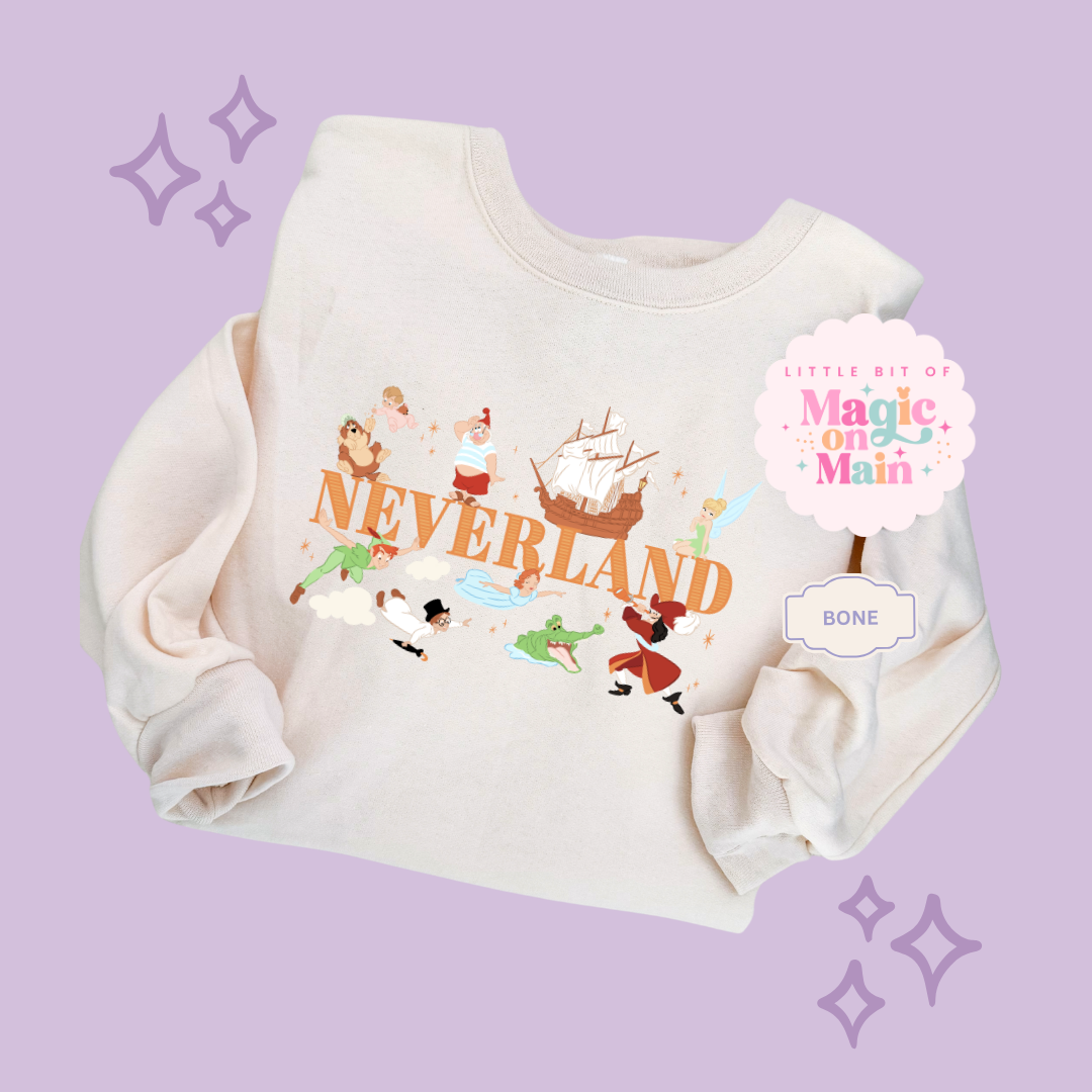 PRINTED NEVERLAND  - EXCLUSIVE TO MoM - ADULT SWEATSHIRT 10049