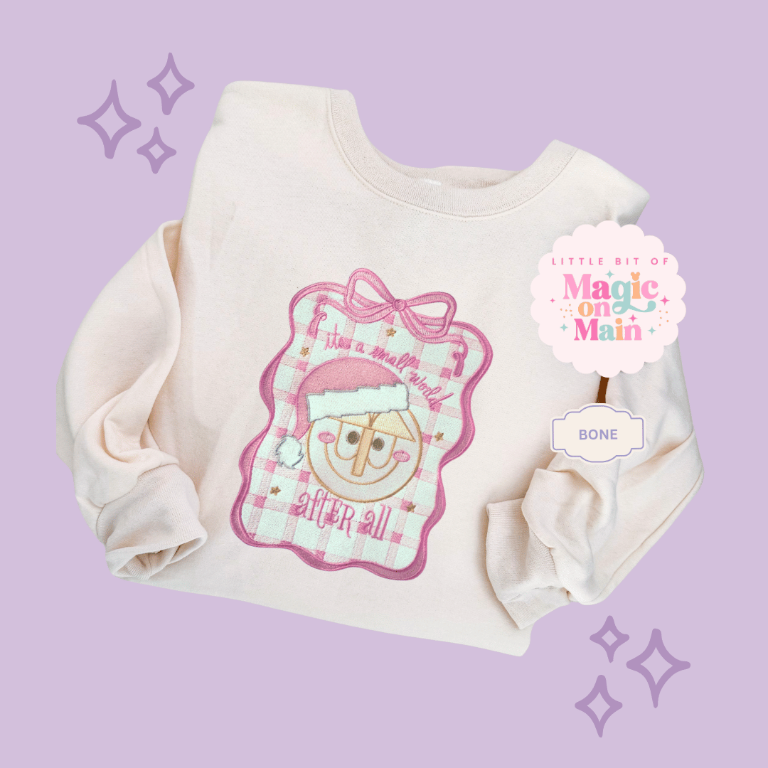 EMBROIDERED SML WORLD COQUETTE - EXCLUSIVE TO MoM - ADULT SWEATSHIRT