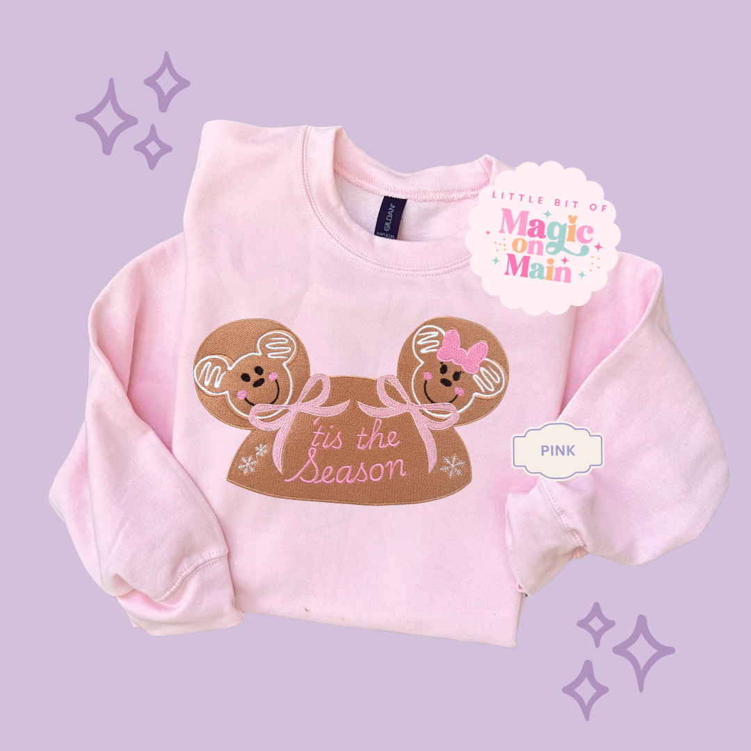 EMBROIDERED GINGERBREAD HAT - EXCLUSIVE TO MoM - ADULT SWEATSHIRT