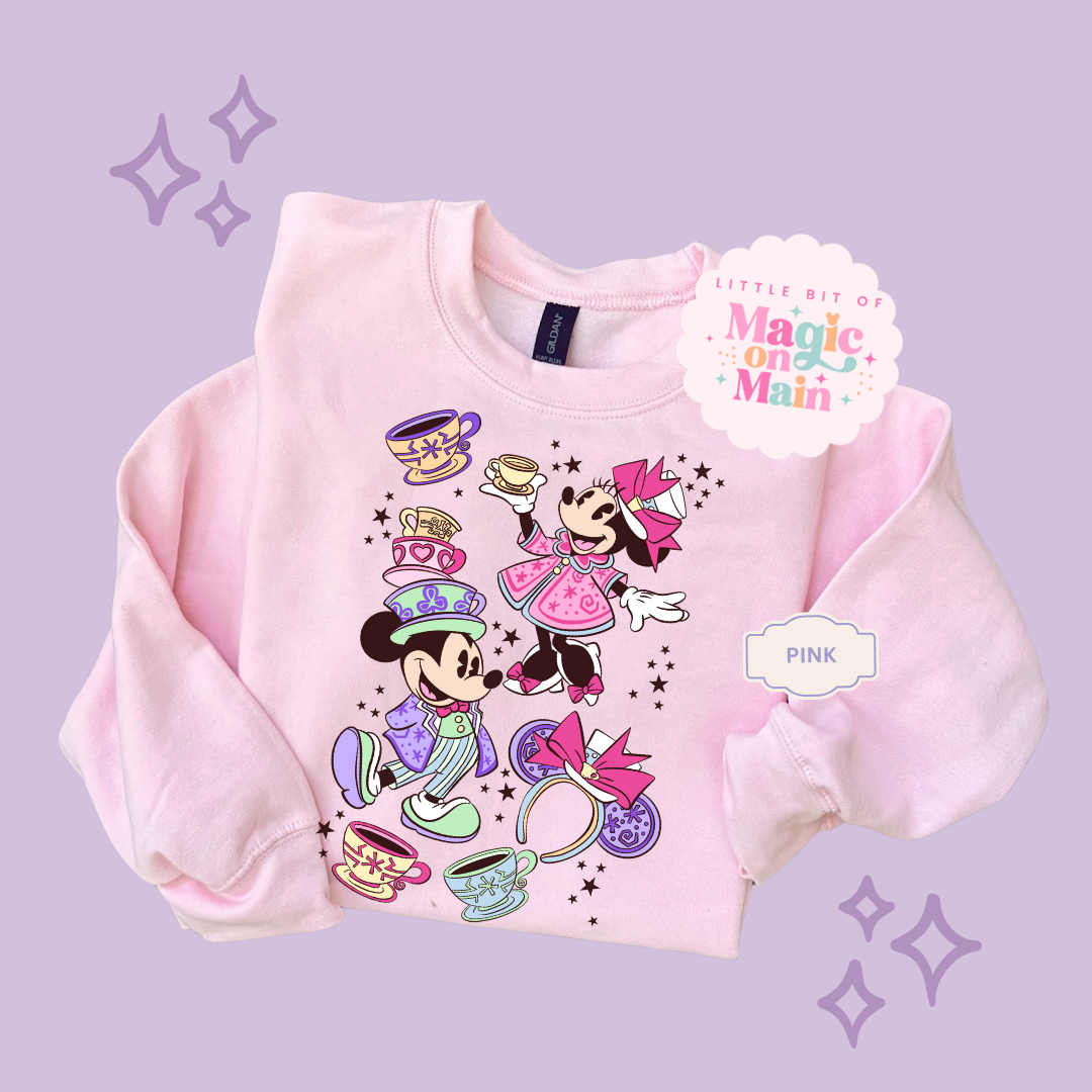 PRINTED MINNIES WONDERLAND - ADULT SWEATSHIRT