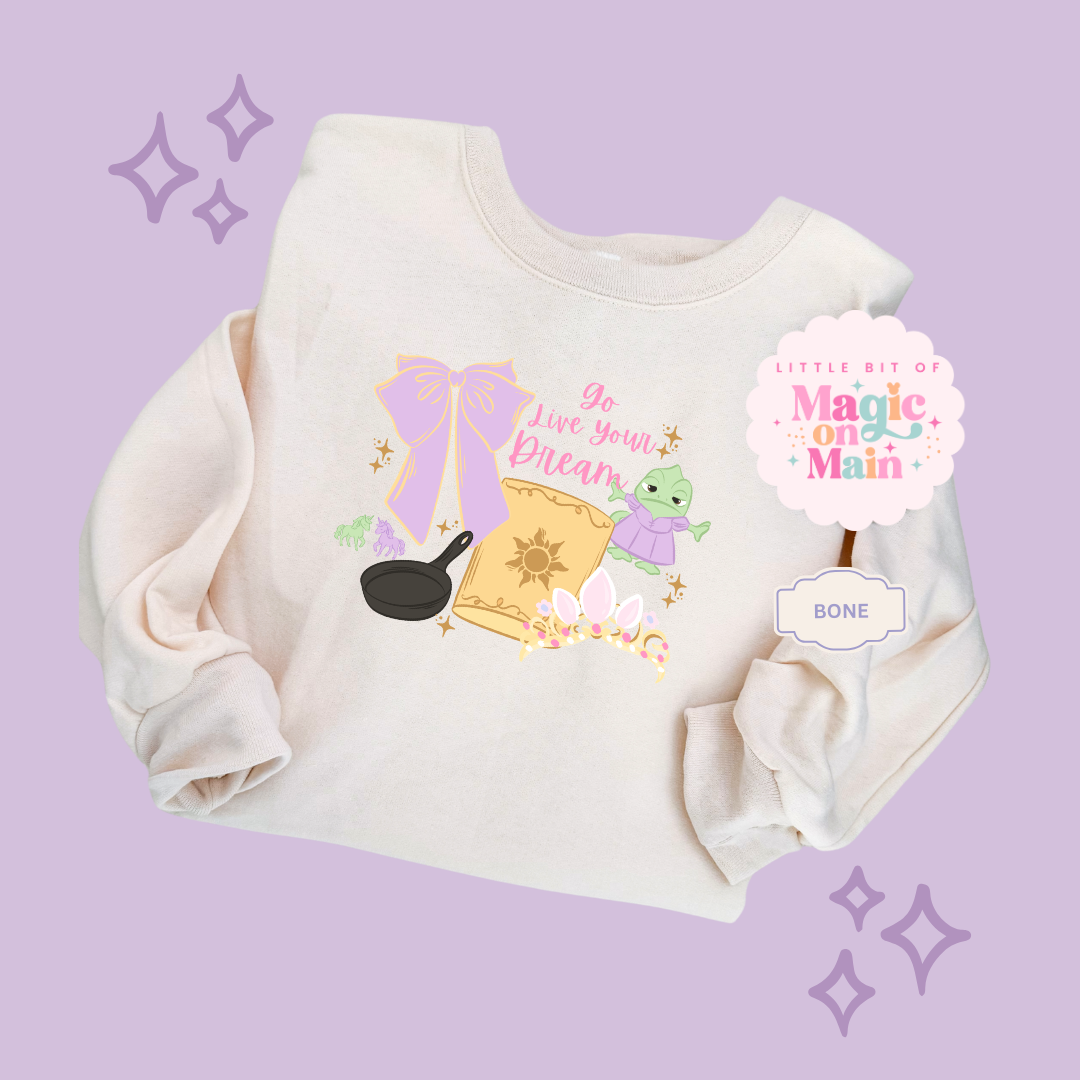 PRINTED GO LIVE YOUR DREAM  - EXCLUSIVE TO MoM - ADULT SWEATSHIRT 10043