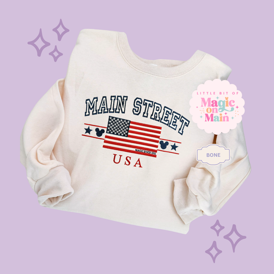 EMBROIDERED MAIN STREET USA - EXCLUSIVE TO MoM - ADULT SWEATSHIRT 10063