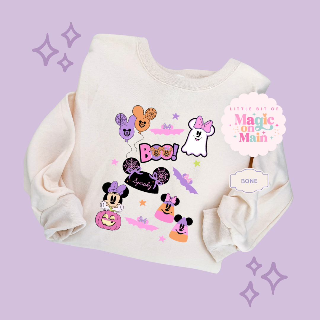 PRINTED GHOULY HALLOWEEN - EXCLUSIVE TO MoM - ADULT SWEATSHIRT 10059