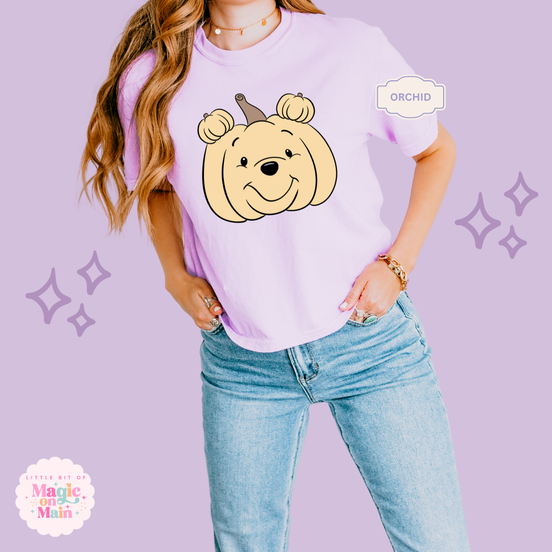 PRINTED POOH PUMPKIN - WOMENS BOXY T-SHIRT