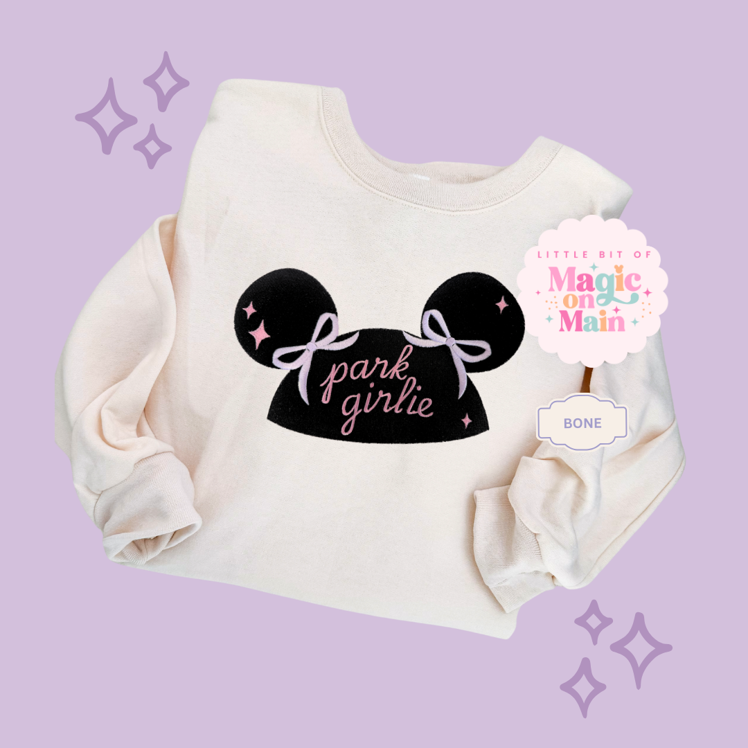 EMBROIDERED PARK GIRLIE HAT - EXCLUSIVE TO MoM - ADULT SWEATSHIRT