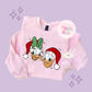 PRINTED DONALD & DAISY CHRISTMAS - TODDLER / YOUTH SWEATSHIRT