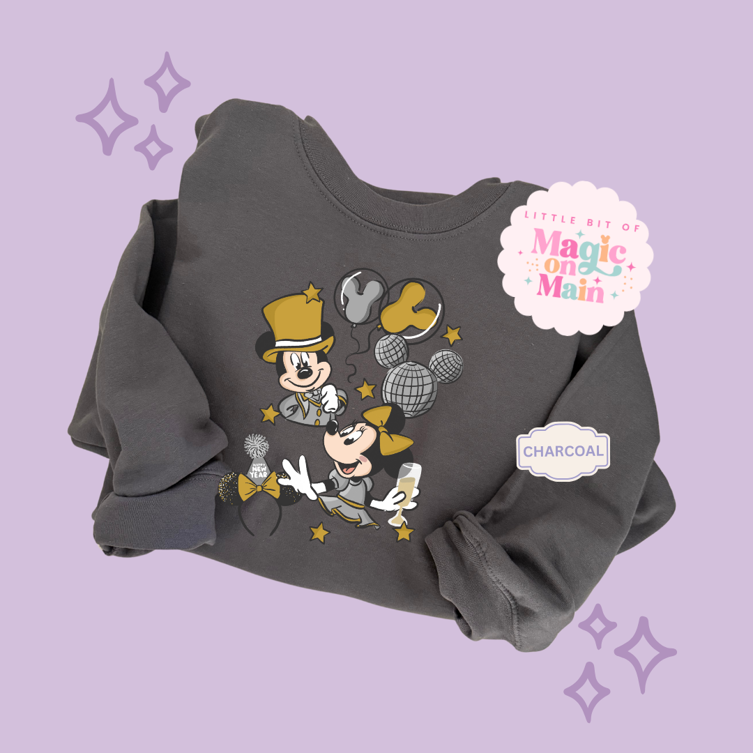 PRINTED NYE SILVER/GOLD - ADULT SWEATSHIRT