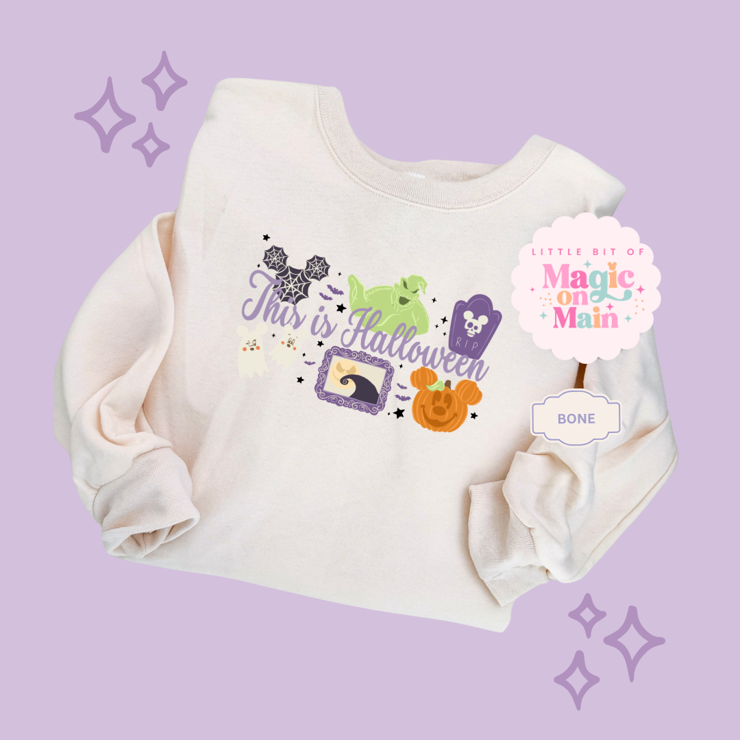 PRINTED THIS IS HALLOWEEN - EXCLUSIVE TO MoM - ADULT SWEATSHIRT