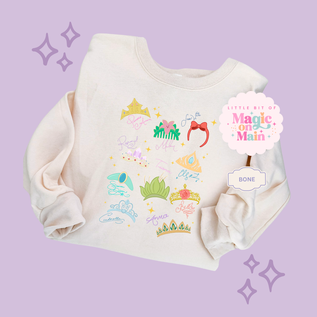 PRINTED CROWNS - ADULT SWEATSHIRT 10045