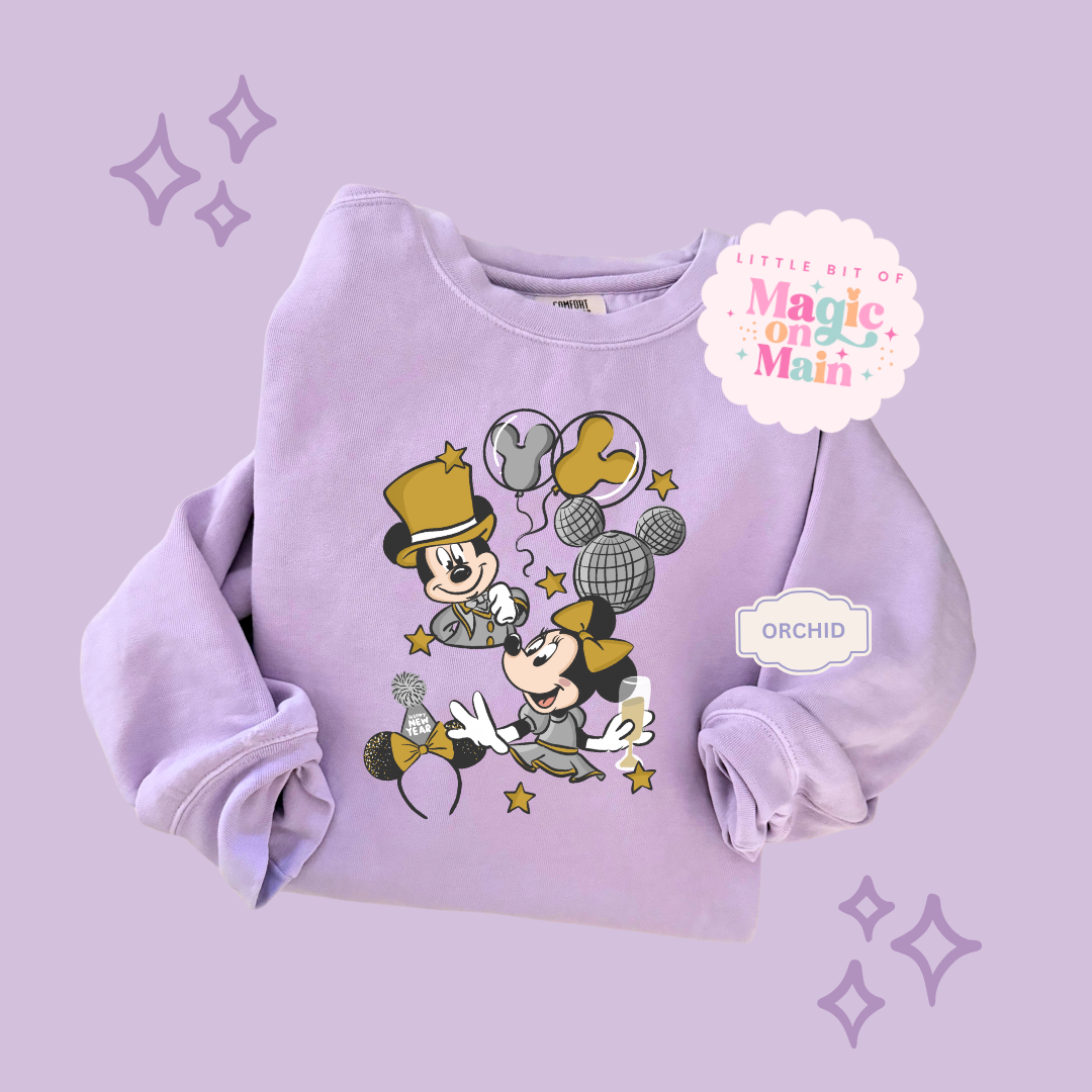 PRINTED NYE SILVER/GOLD - ADULT SWEATSHIRT