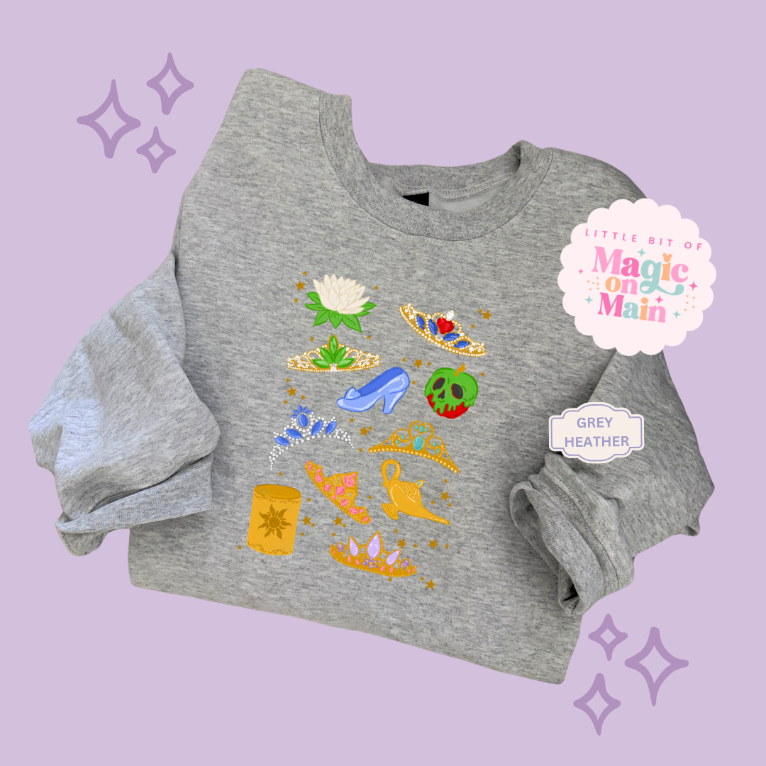 PRINTED PRINCESS ELEMENTS - ADULT SWEATSHIRT 10050