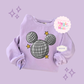 PRINTED MICKEY DISCO BALL - ADULT SWEATSHIRT