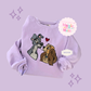 EMBROIDERED VALENTINE DOGS - ADULT SWEATSHIRT 10017