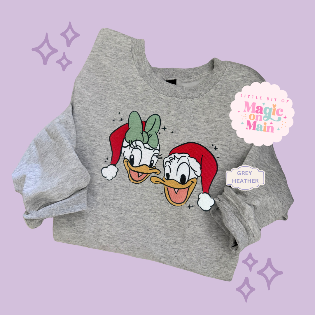 EMBROIDERED MERRY DNLD DAISY - ADULT SWEATSHIRT