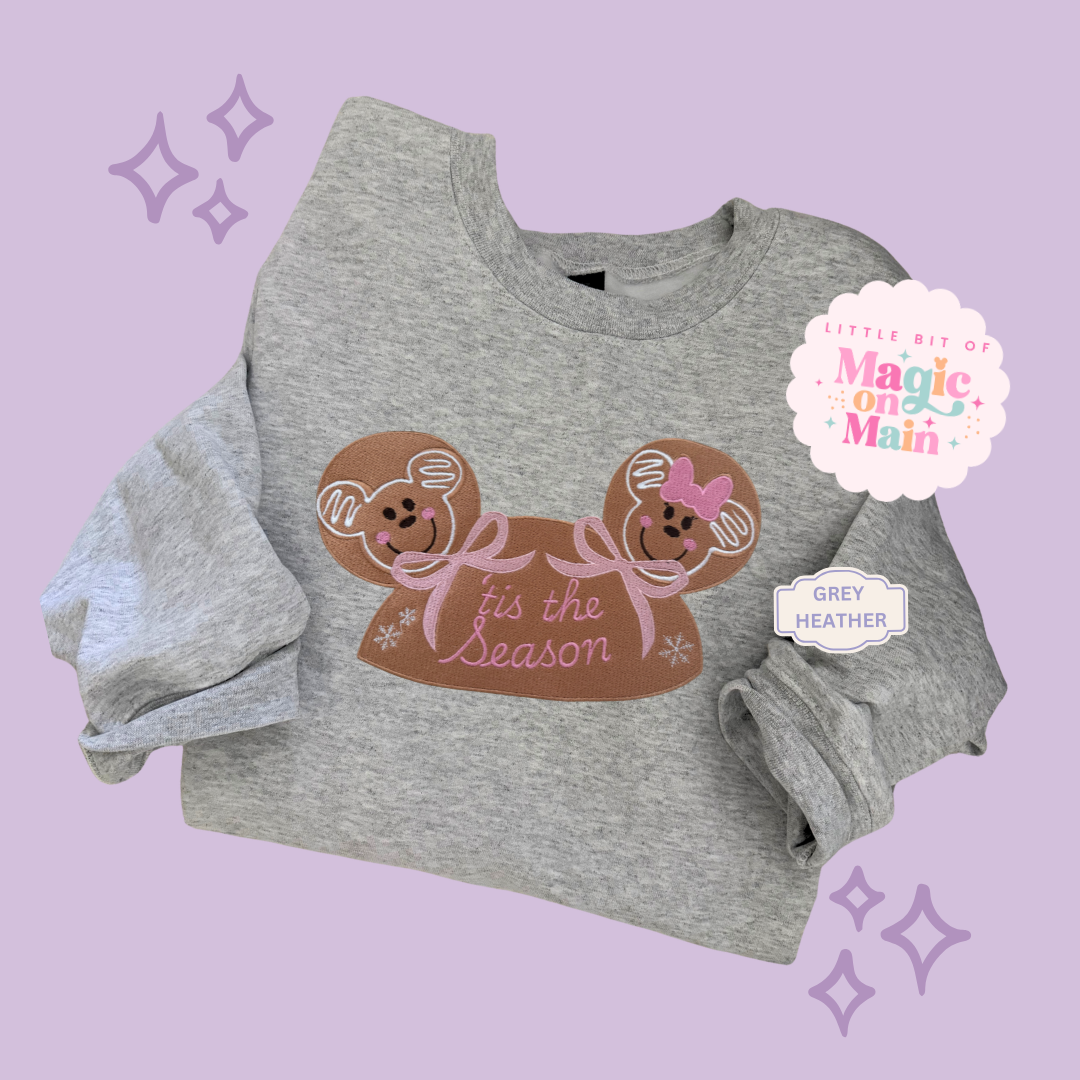 EMBROIDERED GINGERBREAD HOLIDAY HAT - EXCLUSIVE TO MoM - ADULT SWEATSHIRT (Copy)