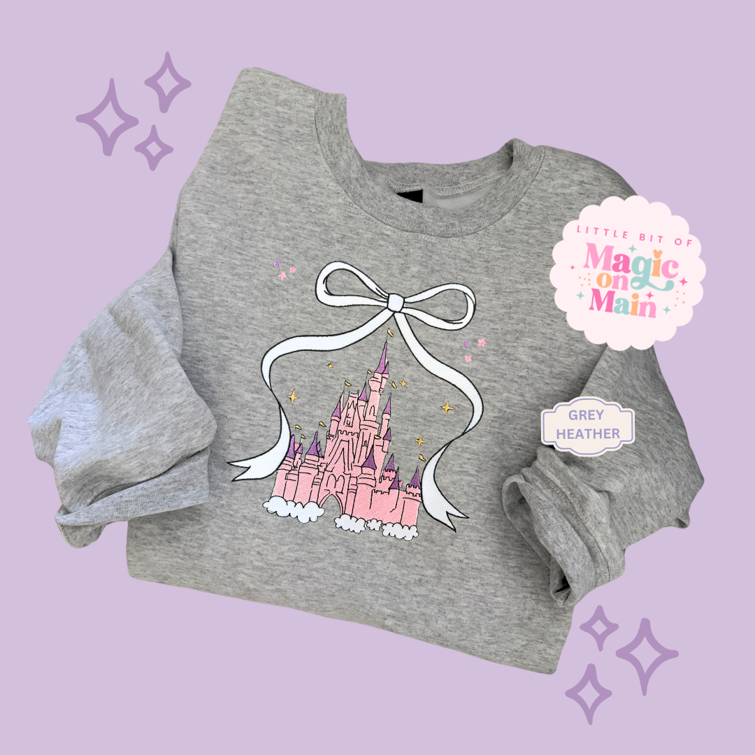 EMBROIDERED CASTLE - ADULT SWEATSHIRT