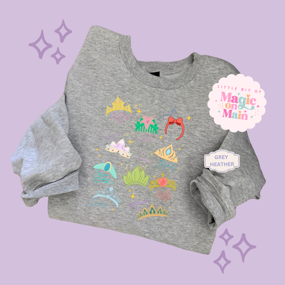 PRINTED CROWNS - ADULT SWEATSHIRT 10045