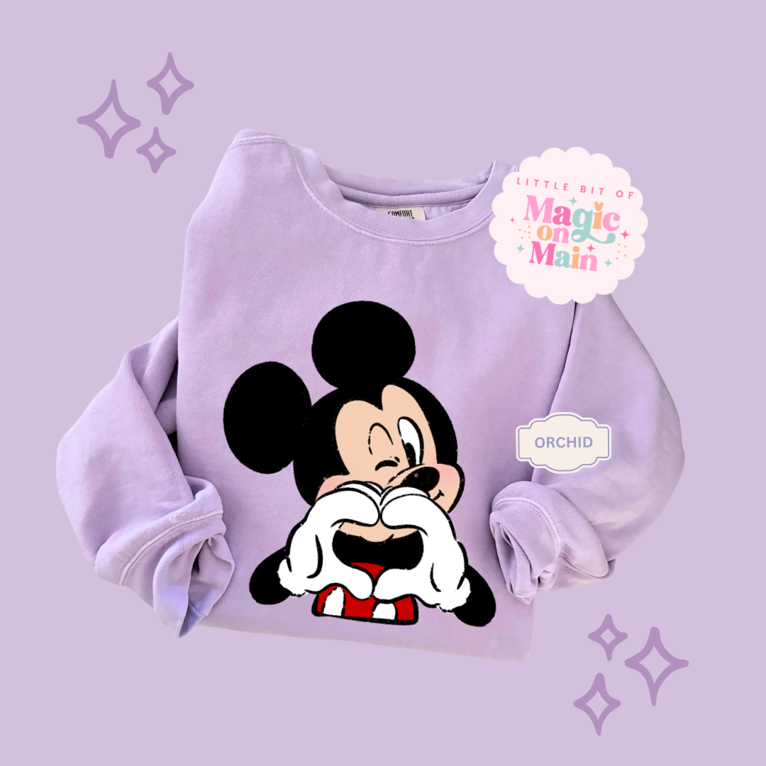 PRINTED MCKY HAND HEART - ADULT SWEATSHIRT 10016