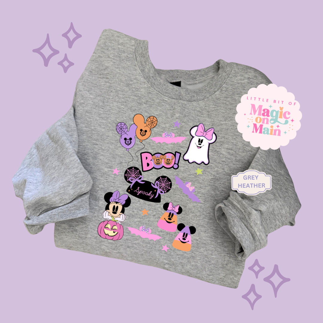 PRINTED GHOULY HALLOWEEN - EXCLUSIVE TO MoM - ADULT SWEATSHIRT 10059