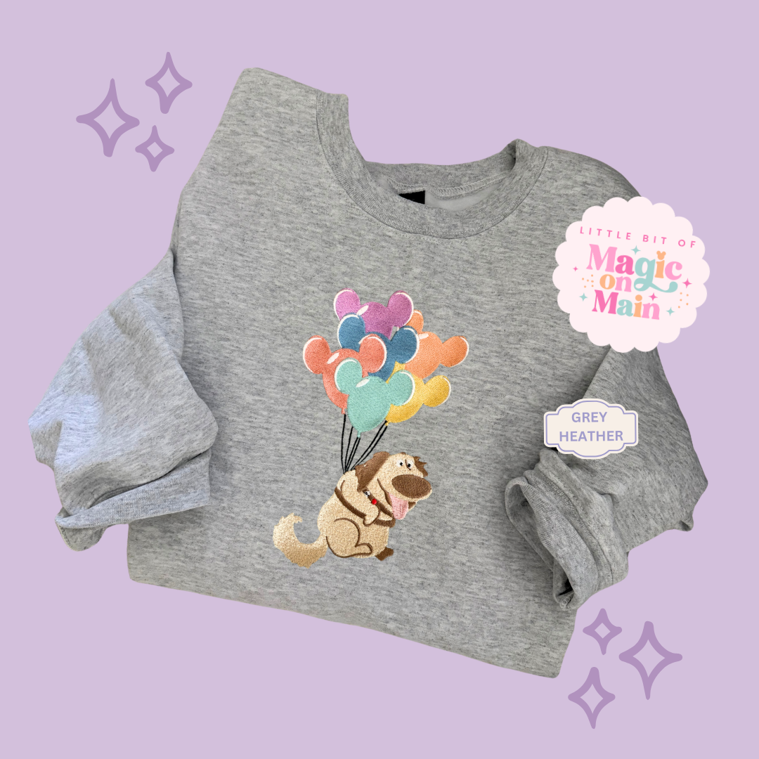 EMBROIDERED DUG - ADULT SWEATSHIRT