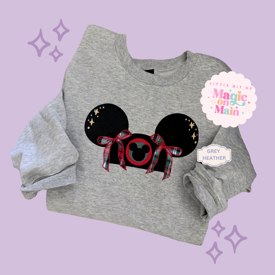 EMBROIDERED APPLIQUE HOLIDAY HAT - EXCLUSIVE TO MoM - ADULT SWEATSHIRT