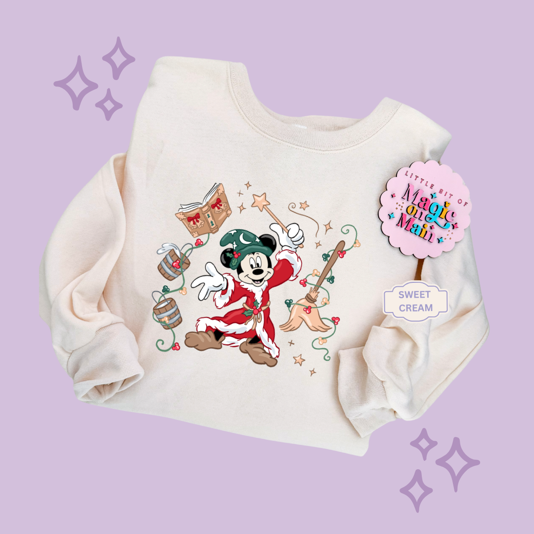 PRINTED CHRISTMAS SORCERER - ADULT SWEATSHIRT