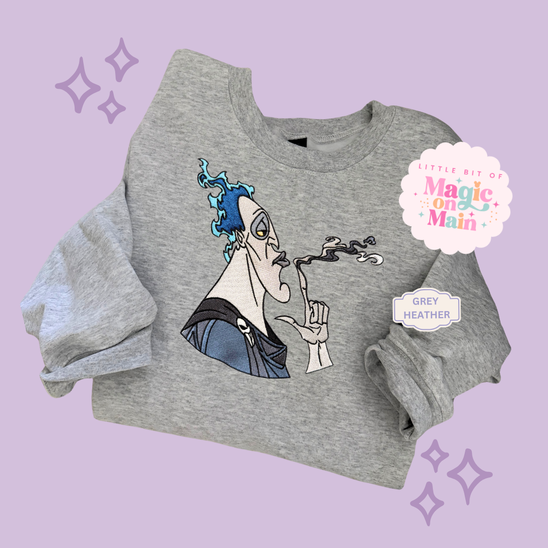 EMBROIDERED HADES - ADULT SWEATSHIRT