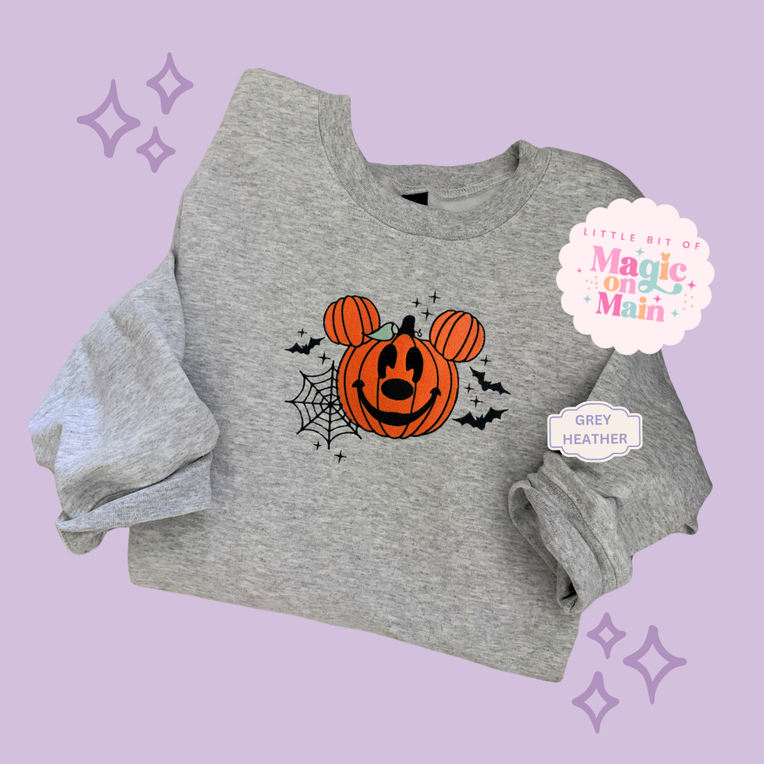 EMBROIDERED MCKY PUMPKIN - EXCLUSIVE TO MoM - ADULT SWEATSHIRT 10057