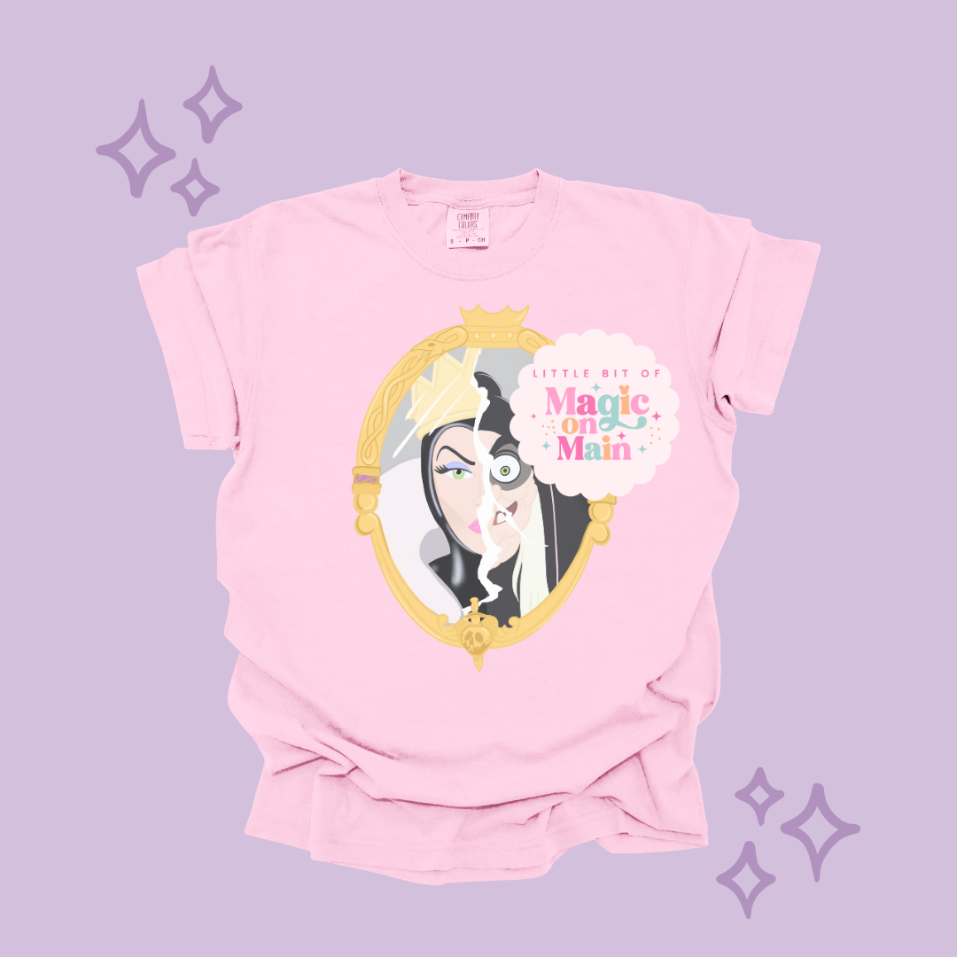 PRINTED EVIL QUEEN MIRROR - EXCLUSIVE TO MoM - ADULT T-SHIRT