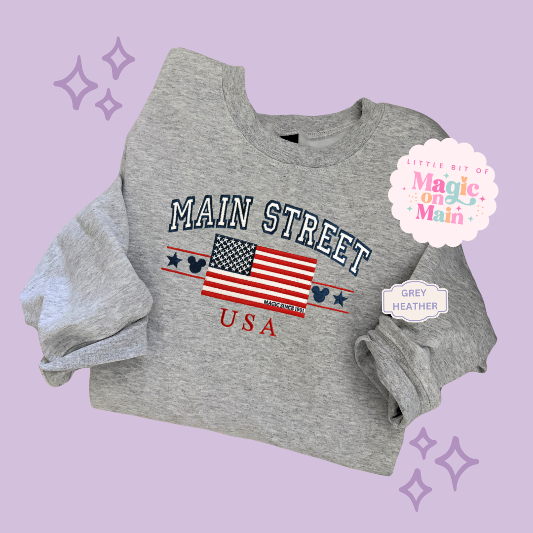 EMBROIDERED MAIN STREET USA - EXCLUSIVE TO MoM - ADULT SWEATSHIRT 10063