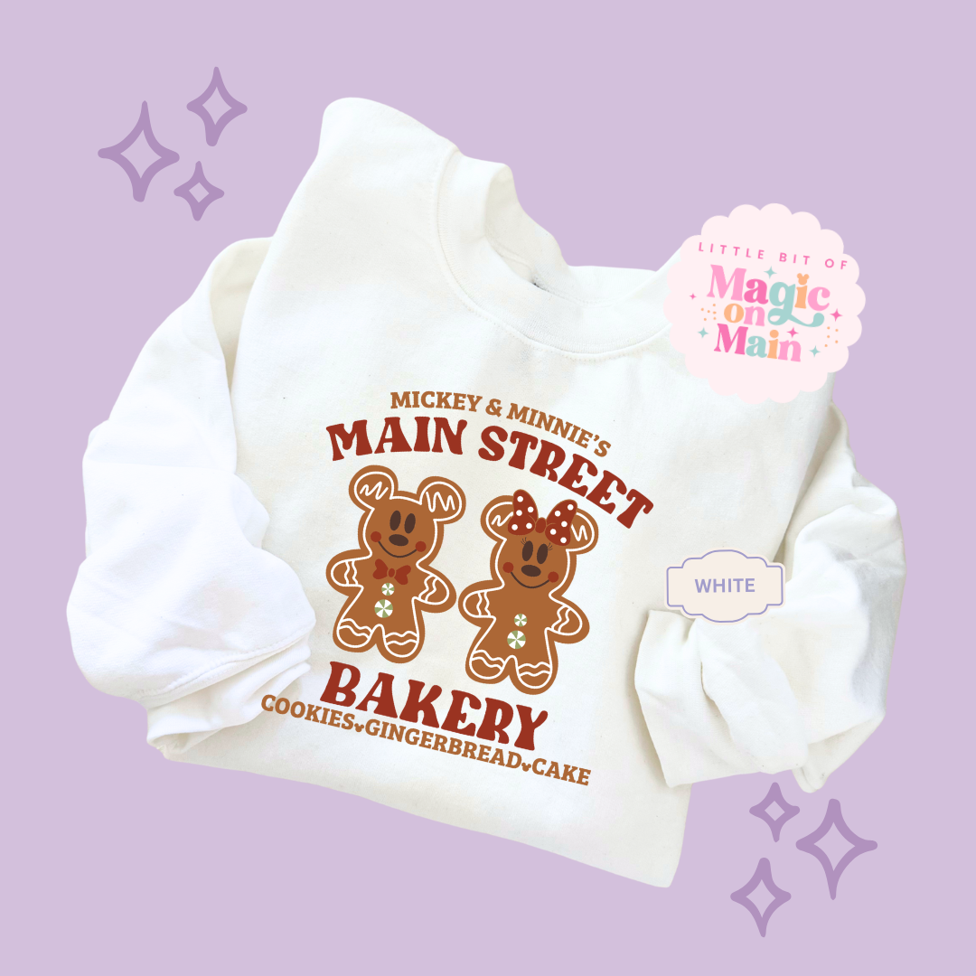 PRINTED MAIN STREET BAKERY RED - TODDLER / YOUTH SWEATSHIRT