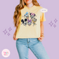EMBROIDERED MICKEY AND FRIENDS - WOMENS BOXY T-SHIRT