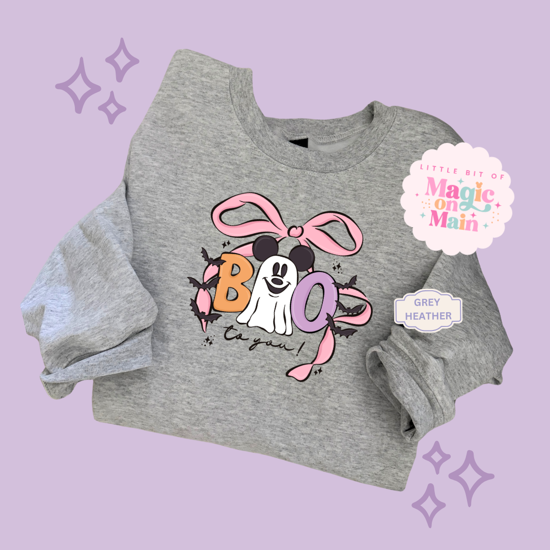 PRINTED BOO - EXCLUSIVE TO MoM - ADULT SWEATSHIRT 10061