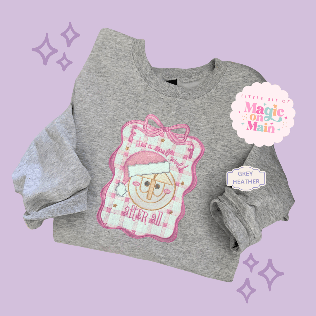 EMBROIDERED SML WORLD COQUETTE - EXCLUSIVE TO MoM - ADULT SWEATSHIRT