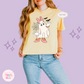 PRINTED GHOST DAISY - WOMENS BOXY T-SHIRT
