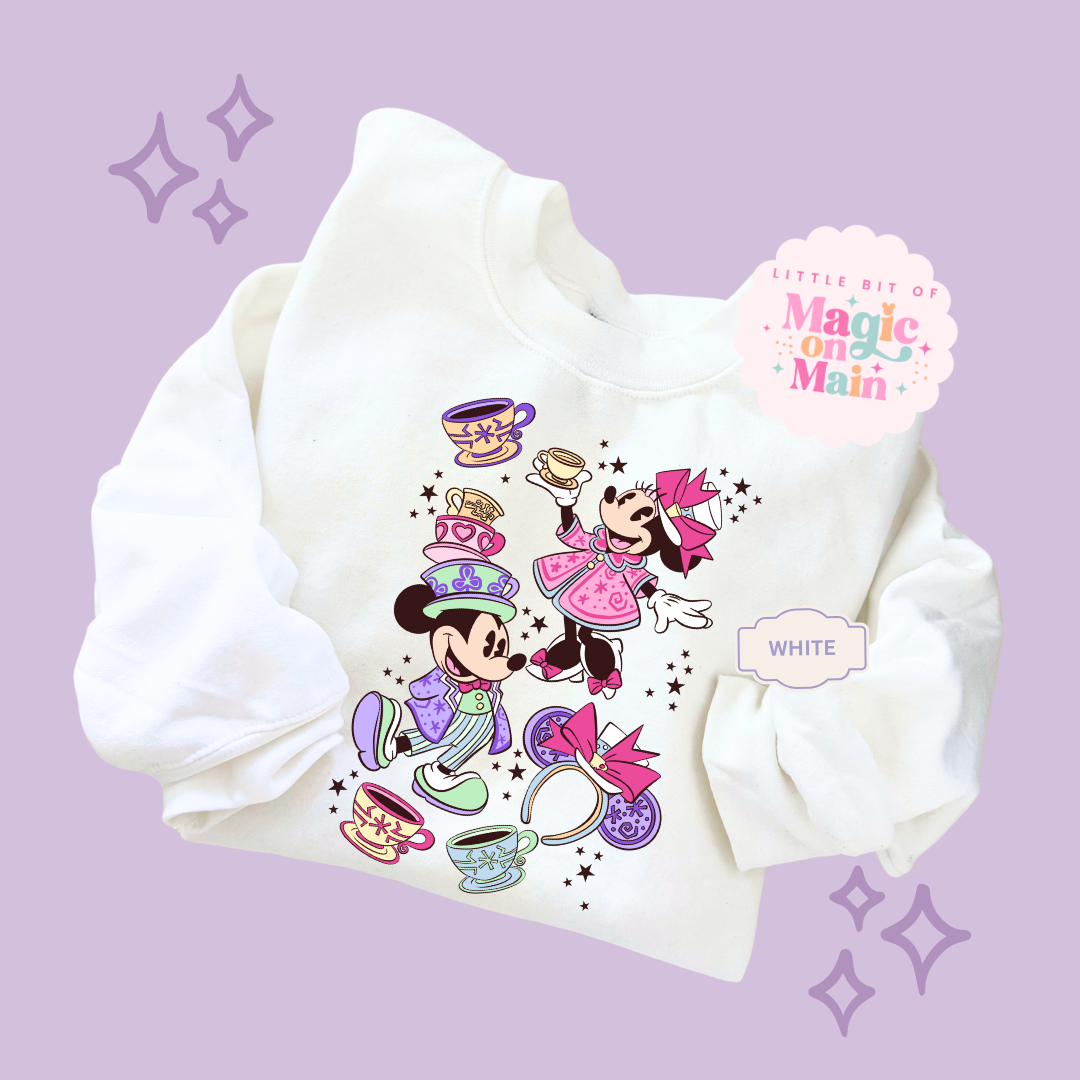 PRINTED MINNIES WONDERLAND - ADULT SWEATSHIRT