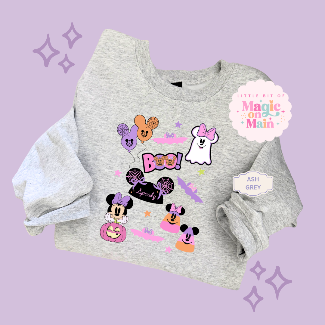 PRINTED GHOULY HALLOWEEN - EXCLUSIVE TO MoM - ADULT SWEATSHIRT 10059