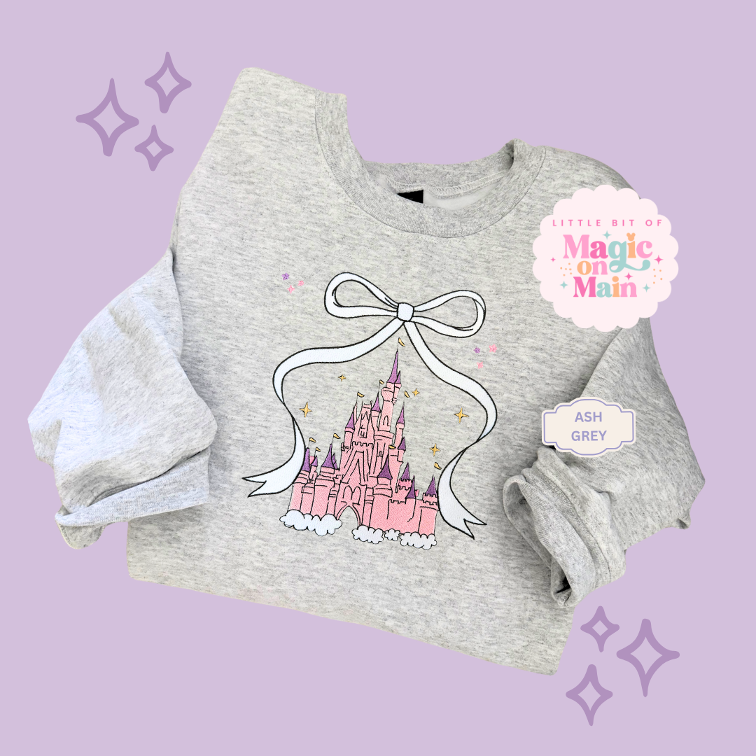 EMBROIDERED CASTLE - ADULT SWEATSHIRT