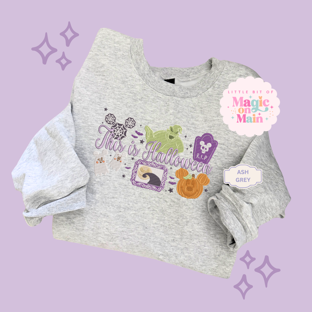 EMBROIDERED THIS IS HALLOWEEN - EXCLUSIVE TO MoM - ADULT SWEATSHIRT
