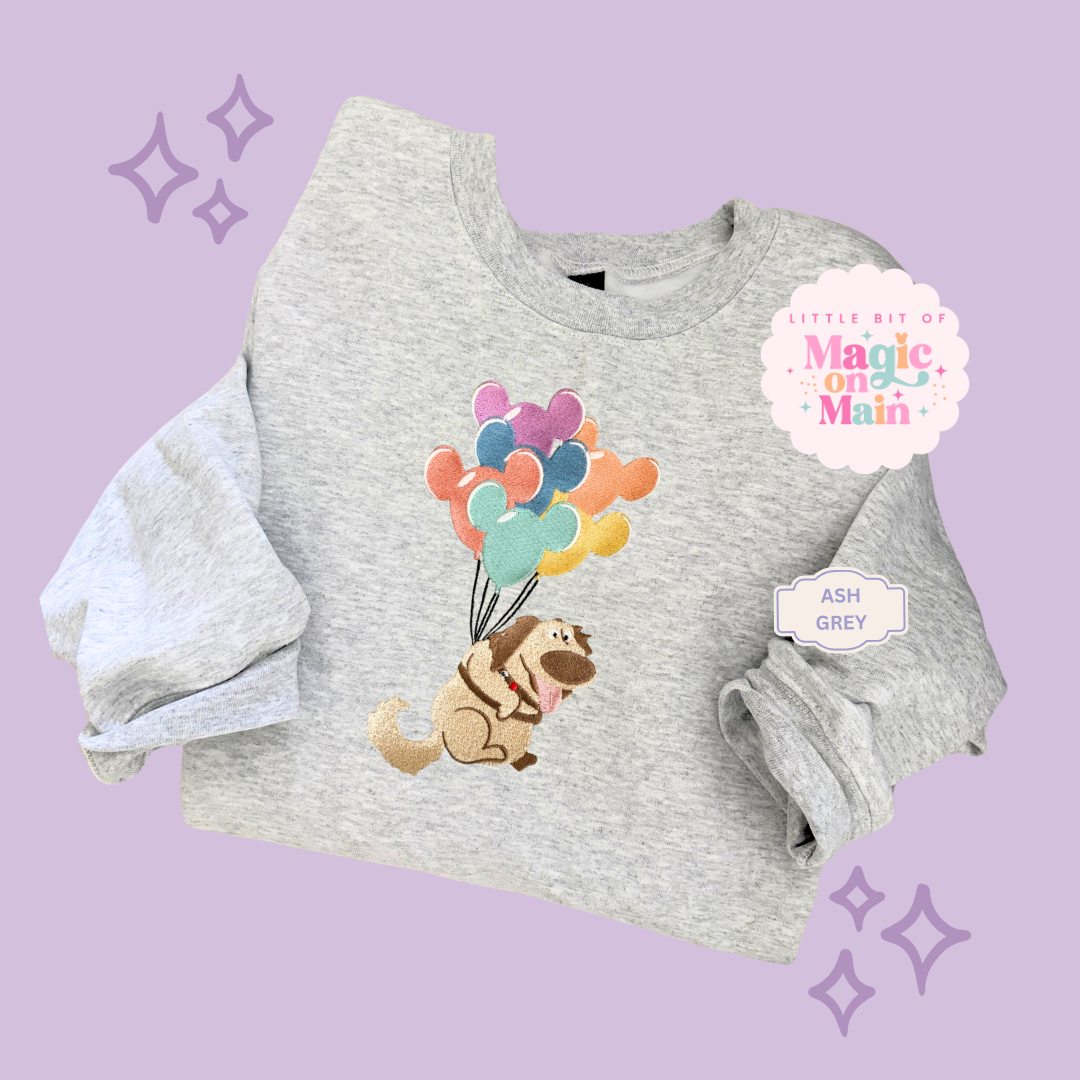 EMBROIDERED DUG - ADULT SWEATSHIRT