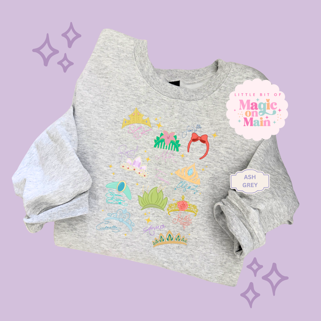 PRINTED CROWNS - ADULT SWEATSHIRT 10045
