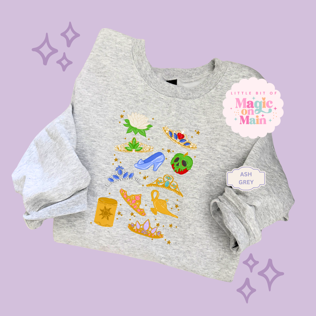 PRINTED PRINCESS ELEMENTS - ADULT SWEATSHIRT 10050