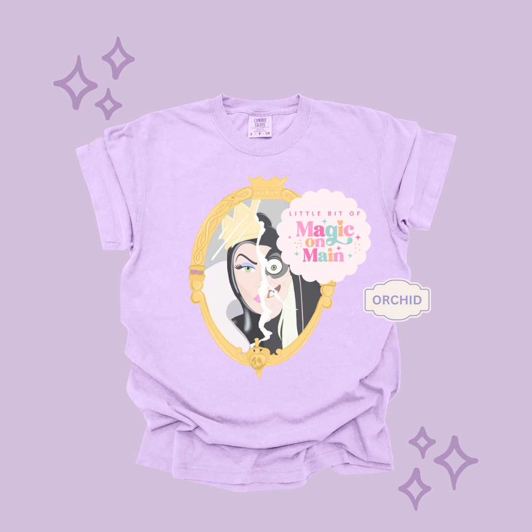 PRINTED EVIL QUEEN MIRROR - EXCLUSIVE TO MoM - ADULT T-SHIRT