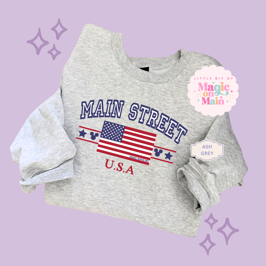 PRINTED MAIN STREET USA - EXCLUSIVE TO MoM - ADULT SWEATSHIRT 10063