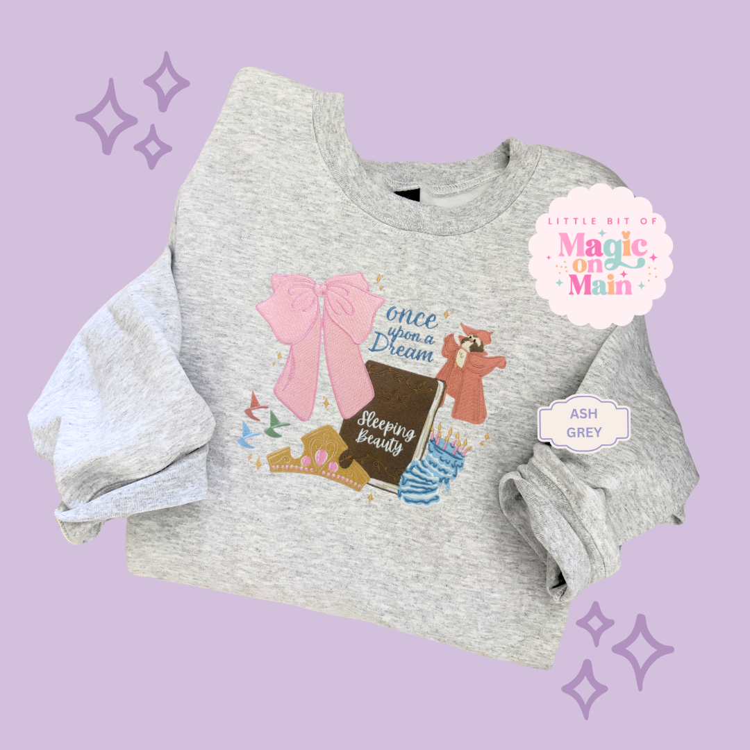 EMBROIDERED ONCE UPON A DREAM - EXCLUSIVE TO MoM - ADULT SWEATSHIRT 10048