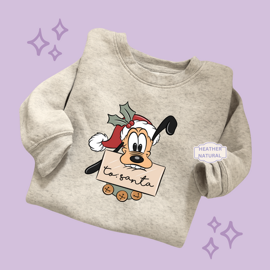 PRINTED PLUTO CHRISTMAS - TODDLER / YOUTH SWEATSHIRT