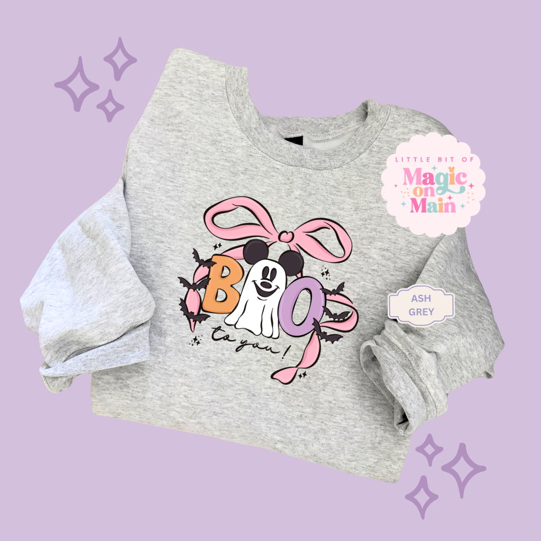 PRINTED BOO - EXCLUSIVE TO MoM - ADULT SWEATSHIRT 10061
