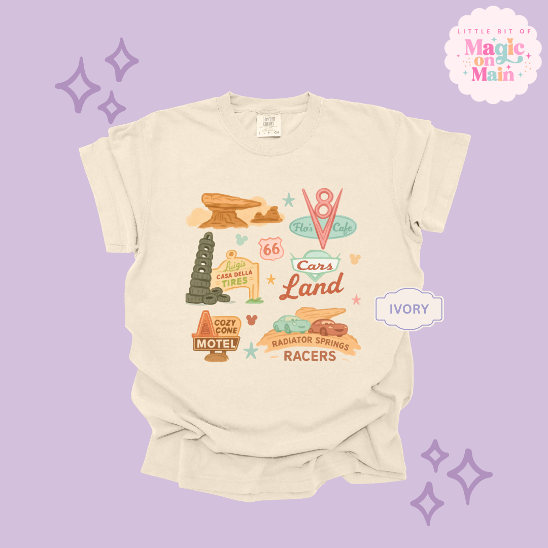 PRINTED CARS ELEMENTS - ADULT T-SHIRT