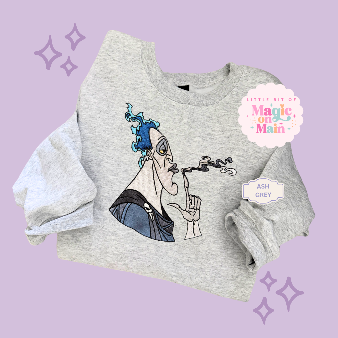 EMBROIDERED HADES - ADULT SWEATSHIRT